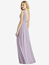 Rear View Thumbnail - Lilac Haze & Light Nude Bella Bridesmaids Dress BB109