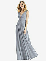 Front View Thumbnail - Platinum & Light Nude Bella Bridesmaids Dress BB109