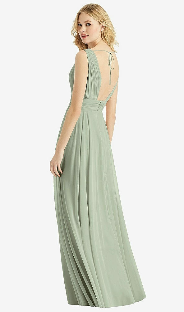 Back View - Sage & Light Nude Bella Bridesmaids Dress BB109