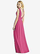 Rear View Thumbnail - Tea Rose & Light Nude Bella Bridesmaids Dress BB109