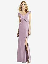 Front View Thumbnail - Suede Rose Bella Bridesmaids Dress BB112