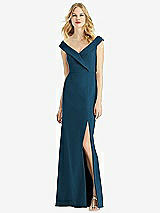 Front View Thumbnail - Atlantic Blue Bella Bridesmaids Dress BB112