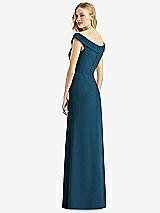 Rear View Thumbnail - Atlantic Blue Bella Bridesmaids Dress BB112