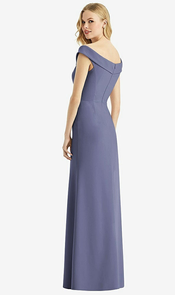 Back View - French Blue Bella Bridesmaids Dress BB112