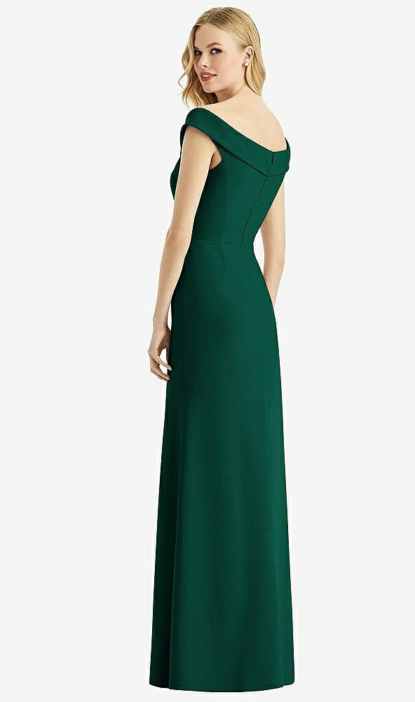 Back View - Hunter Green Bella Bridesmaids Dress BB112