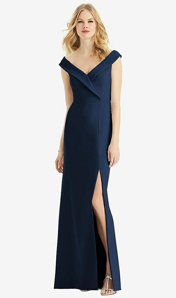 Front View - Midnight Navy Bella Bridesmaids Dress BB112