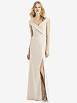 Front View Thumbnail - Oat Bella Bridesmaids Dress BB112