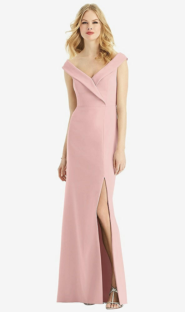 Front View - Rose - PANTONE Rose Quartz Bella Bridesmaids Dress BB112