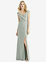 Front View Thumbnail - Willow Green Bella Bridesmaids Dress BB112