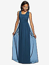 Front View Thumbnail - Dusk Blue Dessy Collection Junior Bridesmaid Dress JR543