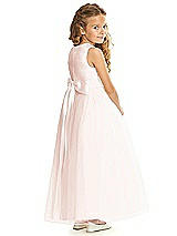 Rear View Thumbnail - Blush & Blush Flower Girl Dress FL4060