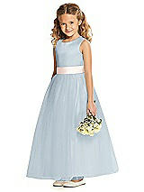 Front View Thumbnail - Mist & Blush Flower Girl Dress FL4060