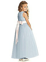 Rear View Thumbnail - Mist & Blush Flower Girl Dress FL4060