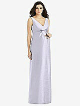 Front View Thumbnail - Silver Dove Sleeveless Satin Twill Maternity Dress