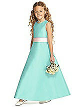 Front View Thumbnail - Coastal & Blush Flower Girl Dress FL4062