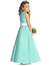 Rear View Thumbnail - Coastal & Blush Flower Girl Dress FL4062