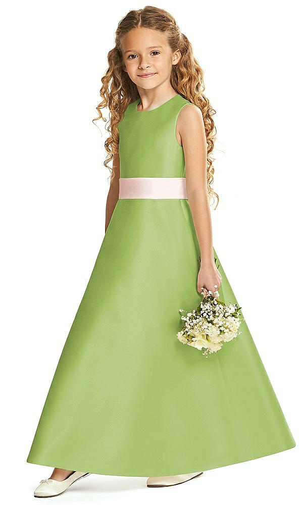 Front View - Mojito & Blush Flower Girl Dress FL4062