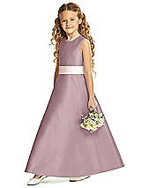 Front View Thumbnail - Dusty Rose & Blush Flower Girl Dress FL4062