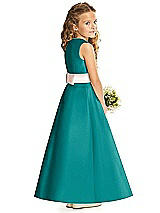 Rear View Thumbnail - Jade & Blush Flower Girl Dress FL4062