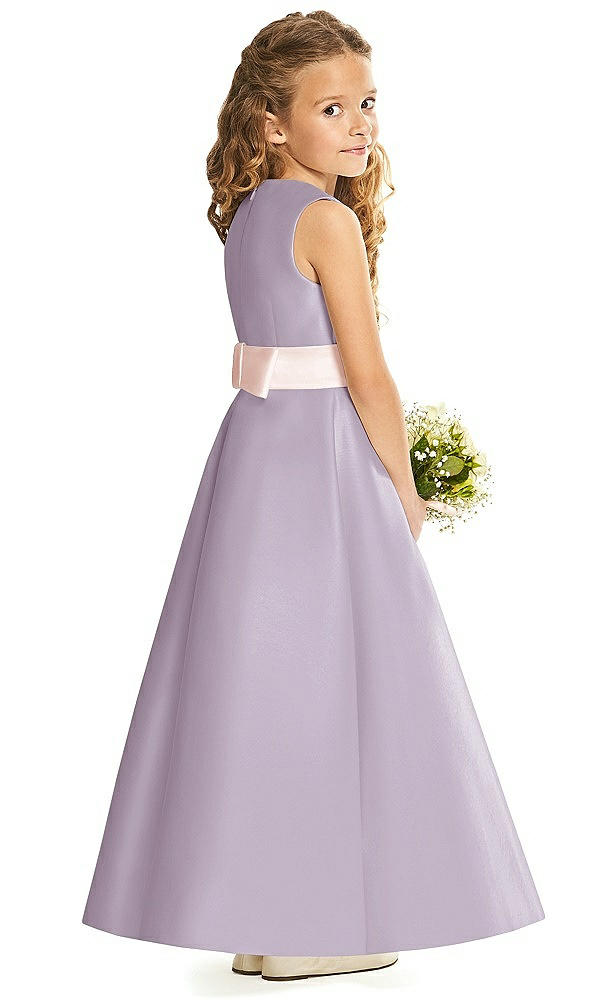 Back View - Lilac Haze & Blush Flower Girl Dress FL4062