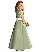 Rear View Thumbnail - Sage & Blush Flower Girl Dress FL4062