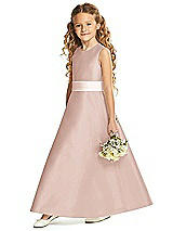 Front View Thumbnail - Toasted Sugar & Blush Flower Girl Dress FL4062