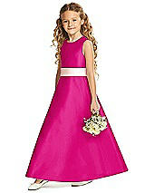 Front View Thumbnail - Think Pink & Blush Flower Girl Dress FL4062