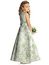 Rear View Thumbnail - Sage Cottage Rose Flower Girl Dress FL4062FP