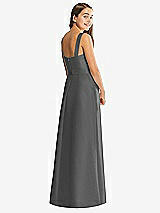 Rear View Thumbnail - Gunmetal Alfred Sung Junior Bridesmaid Style JR544