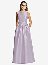 Front View Thumbnail - Lilac Haze Alfred Sung Junior Bridesmaid Style JR544