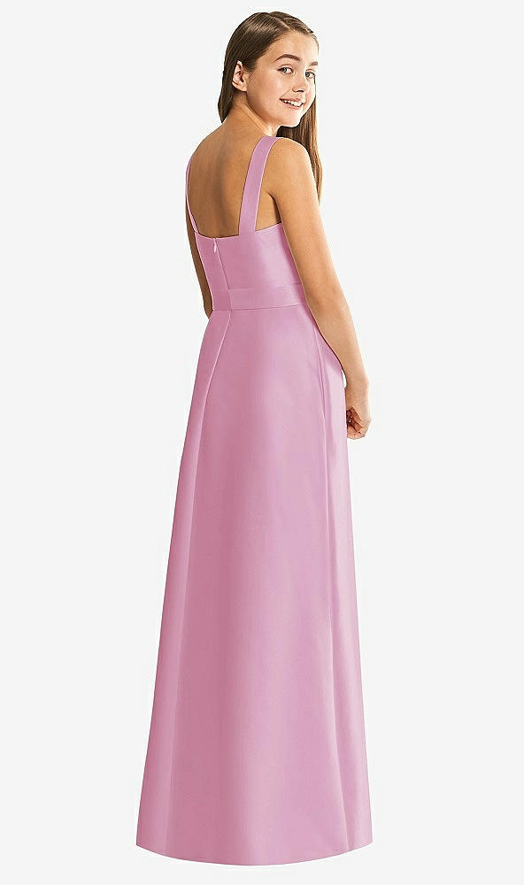 Back View - Powder Pink Alfred Sung Junior Bridesmaid Style JR544