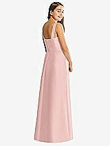 Rear View Thumbnail - Rose - PANTONE Rose Quartz Alfred Sung Junior Bridesmaid Style JR544