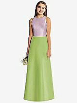 Rear View Thumbnail - Mojito & Suede Rose Alfred Sung Junior Bridesmaid Style JR545