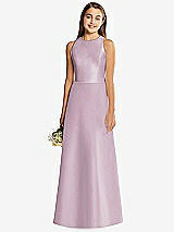 Rear View Thumbnail - Suede Rose & Suede Rose Alfred Sung Junior Bridesmaid Style JR545