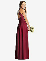 Rear View Thumbnail - Burgundy Social Junior Bridesmaid Style JR547