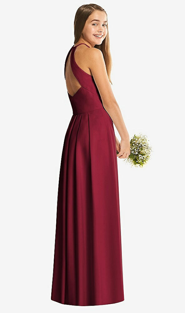 Back View - Burgundy Social Junior Bridesmaid Style JR547