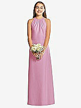 Front View Thumbnail - Powder Pink Social Junior Bridesmaid Style JR547