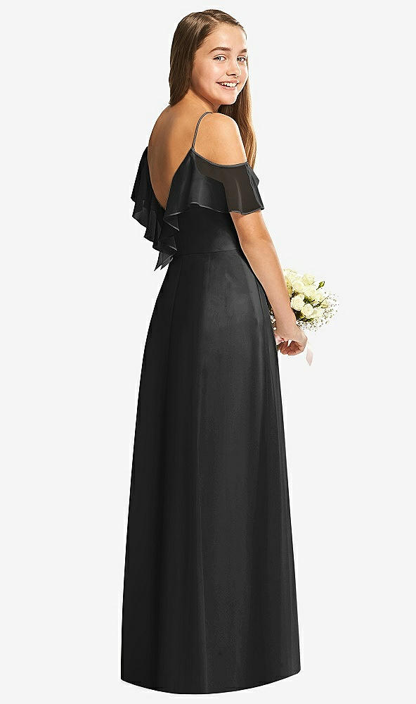 Back View - Black Dessy Collection Junior Bridesmaid Dress JR548