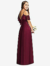 Rear View Thumbnail - Cabernet Dessy Collection Junior Bridesmaid Dress JR548