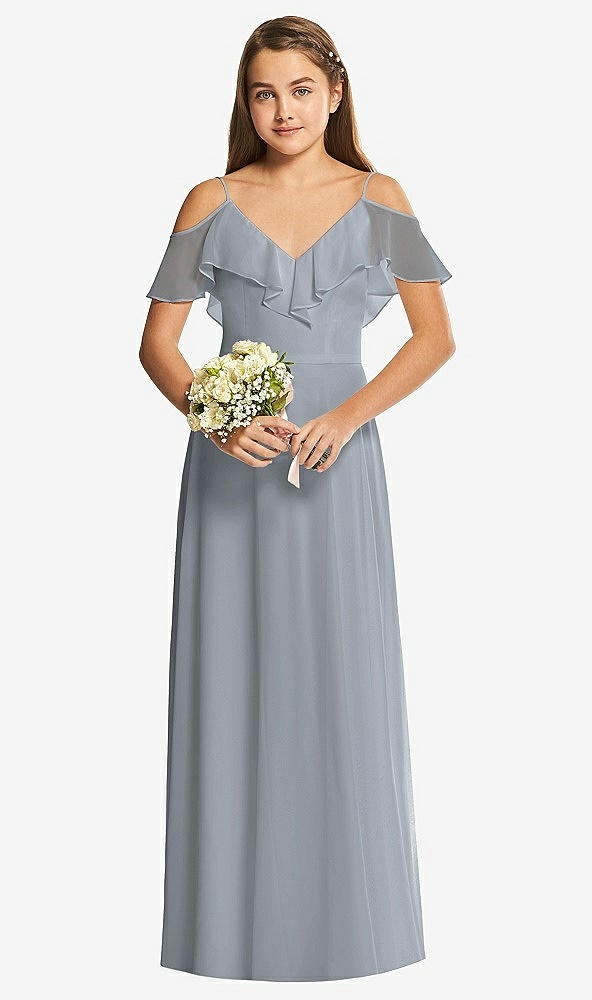 Front View - Platinum Dessy Collection Junior Bridesmaid Dress JR548