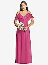 Front View Thumbnail - Tea Rose Dessy Collection Junior Bridesmaid Dress JR548