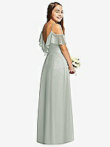 Rear View Thumbnail - Willow Green Dessy Collection Junior Bridesmaid Dress JR548