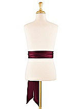 Alt View 1 Thumbnail - Cabernet Satin Twill Flower Girl Sash