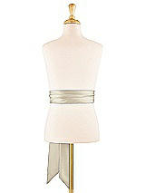 Alt View 1 Thumbnail - Champagne Satin Twill Flower Girl Sash