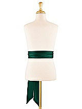 Alt View 1 Thumbnail - Hunter Green Satin Twill Flower Girl Sash