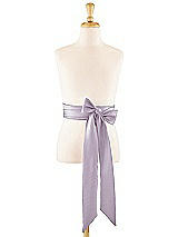 Front View Thumbnail - Lilac Haze Satin Twill Flower Girl Sash