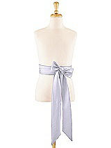 Front View Thumbnail - Silver Dove Satin Twill Flower Girl Sash