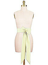 Alt View 1 Thumbnail - Butter Yellow Satin Twill Wedding Sash