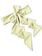 Rear View Thumbnail - Butter Yellow Satin Twill Wedding Sash