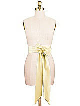 Alt View 1 Thumbnail - Maize Satin Twill Wedding Sash